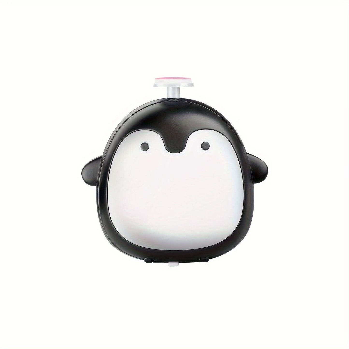 Electric Nail Grinder for Babies, Cartoon Penguin Design, 8 Grinding Heads