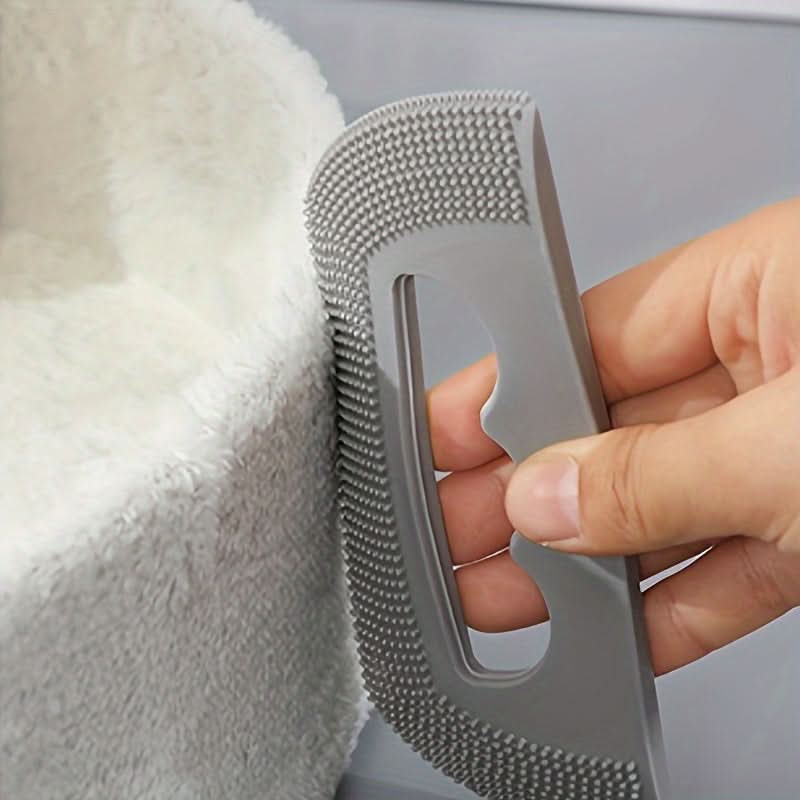 Easy-Clean Silicone Grooming Brush for Pets
