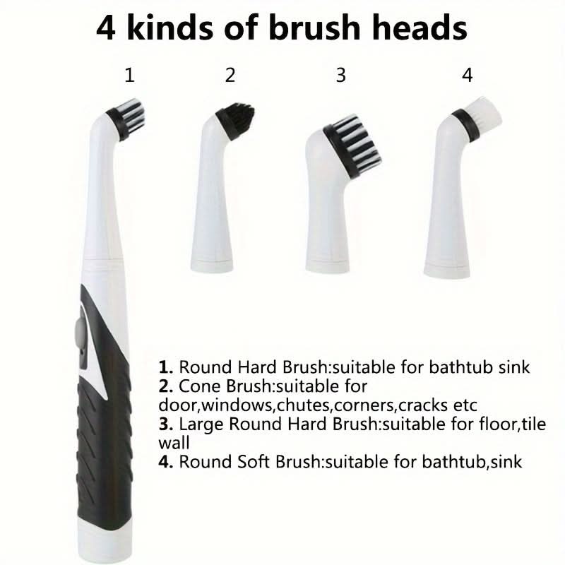 Rechargeable Electric Scrubbing Brush for Deep Cleaning
