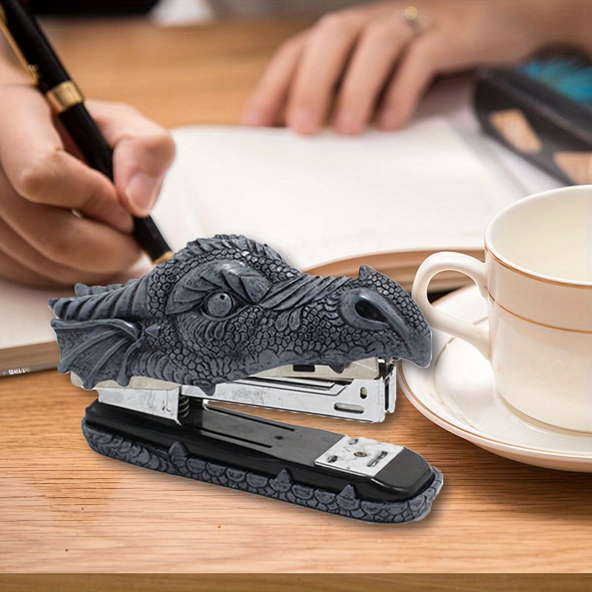Dragon Head Resin Stapler - Fun Office Decor