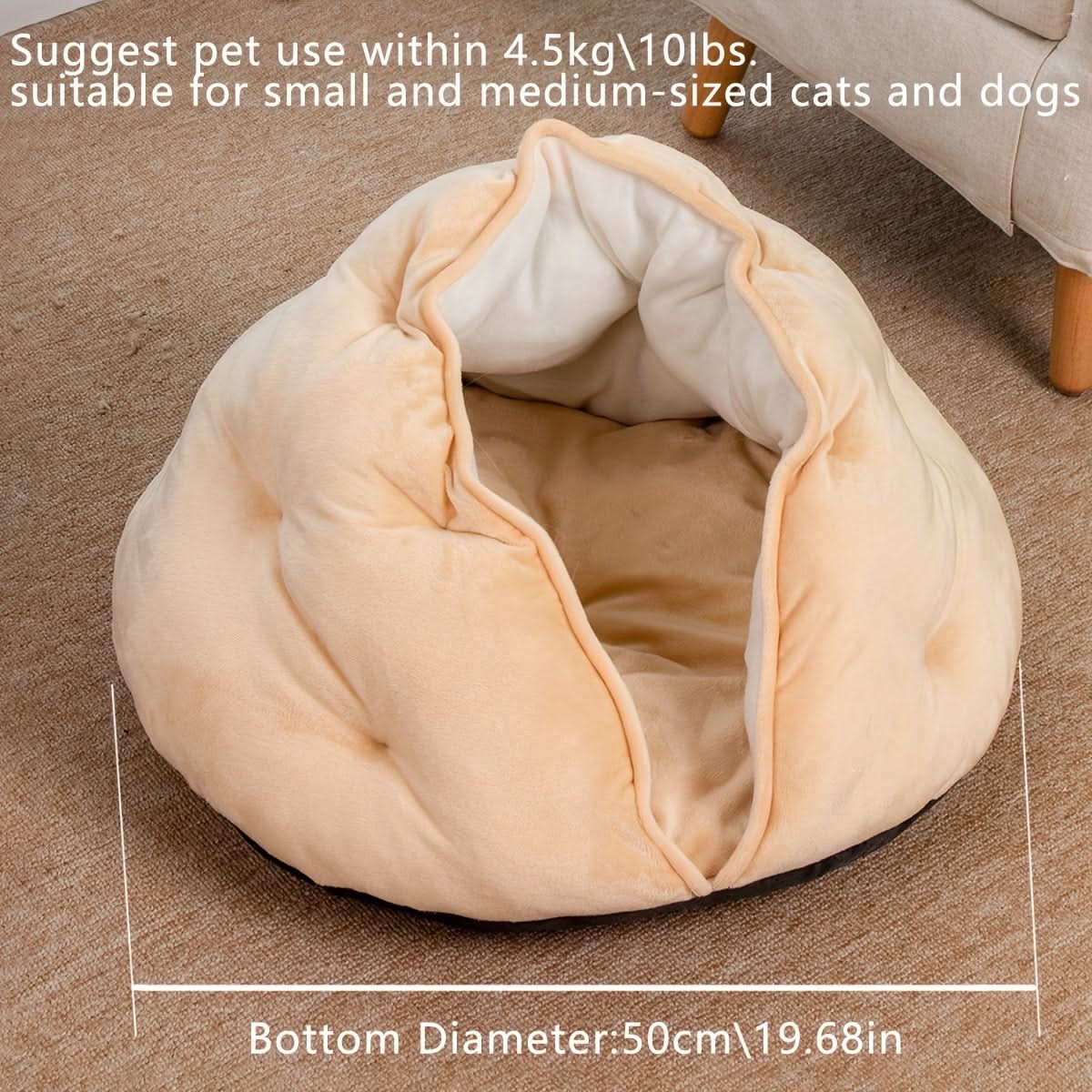 Velvet Cat Nest – Warm & Cozy Bed