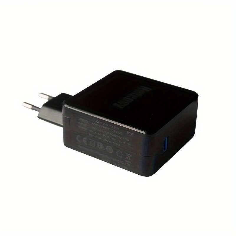 65W PD USB-C Fast Charger - Universal, Dual Voltage, US & EU Plugs