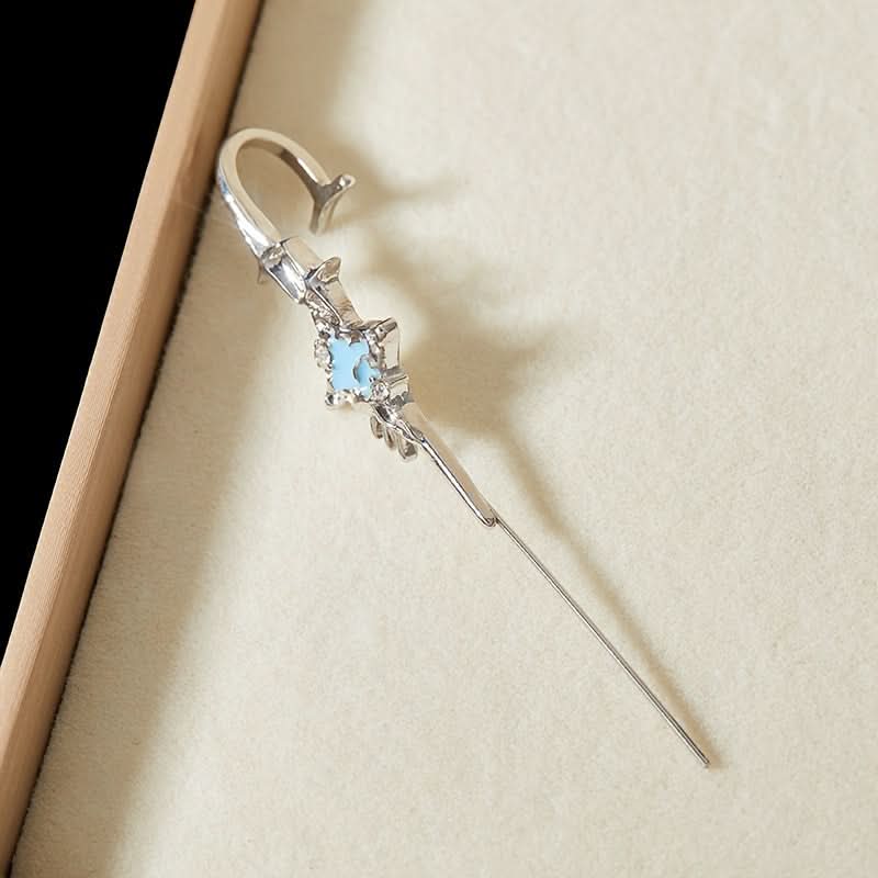 Gothic Punk Four-Pointed Star Earrings – Retro Geometric