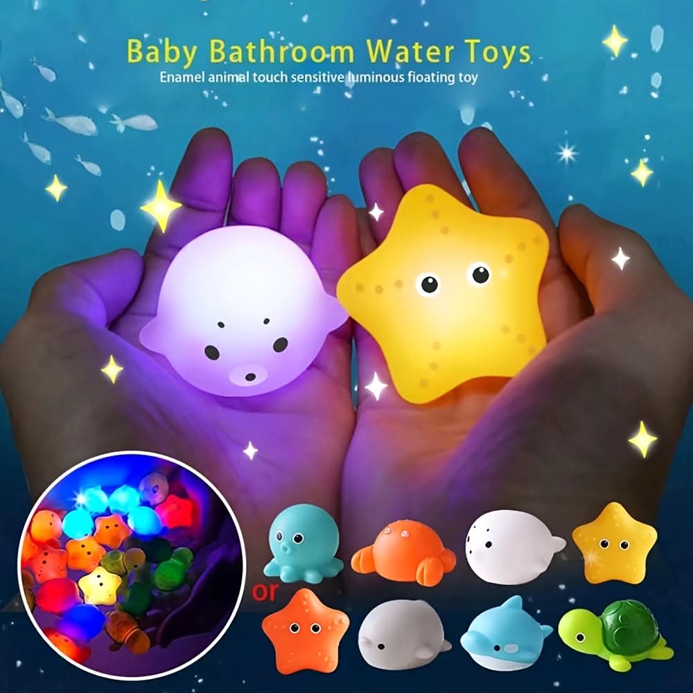 Light Up Fishing Bath Toy Set – Floating Bathroom Toy for Kids