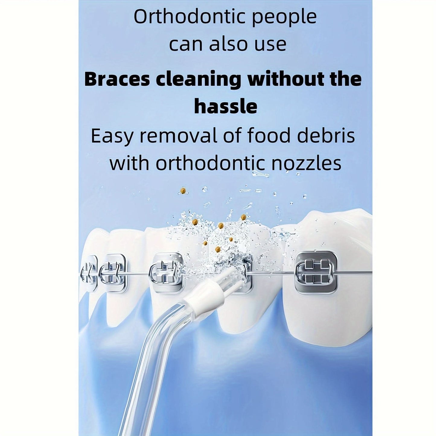 Rechargeable Cordless Water Flosser – Portable Dental Oral Irrigator