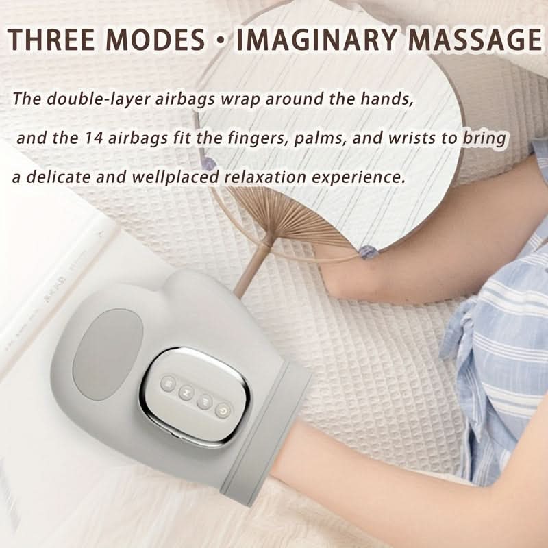 Smart Wireless Hand Massager with 5 Intensity Levels - Portable Kneading Massager