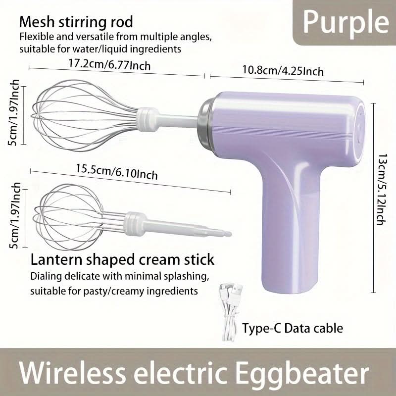 Rechargeable Electric Eggbeater & Hand Mixer