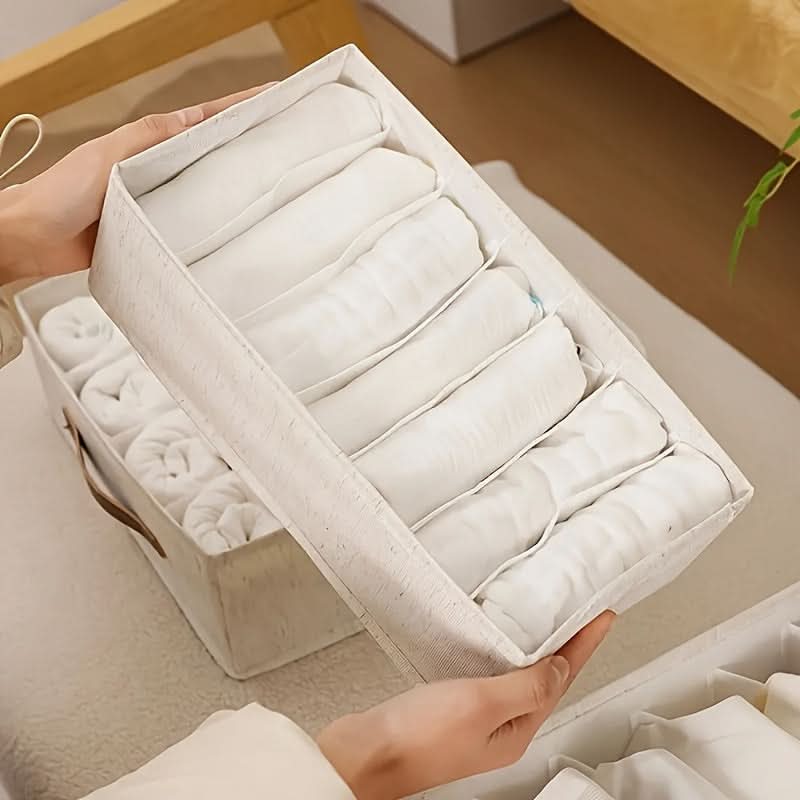 3-Pack Stacking Polyester Closet Organizer Boxes