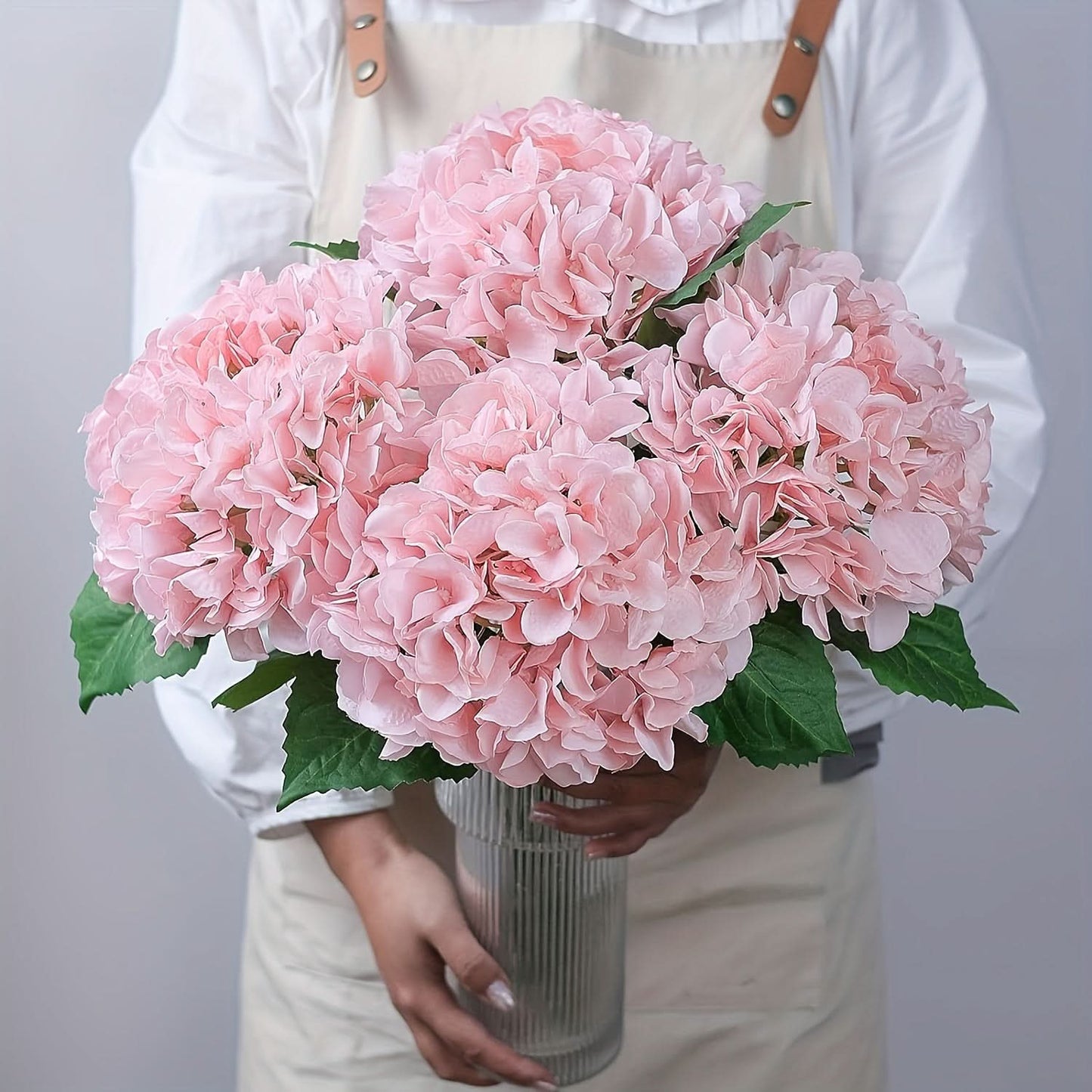 Artificial Hydrangea Flower Set, Realistic Outdoor Decor
