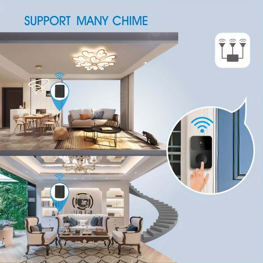 Smart Doorbell with HD Camera, Wi-Fi App Control