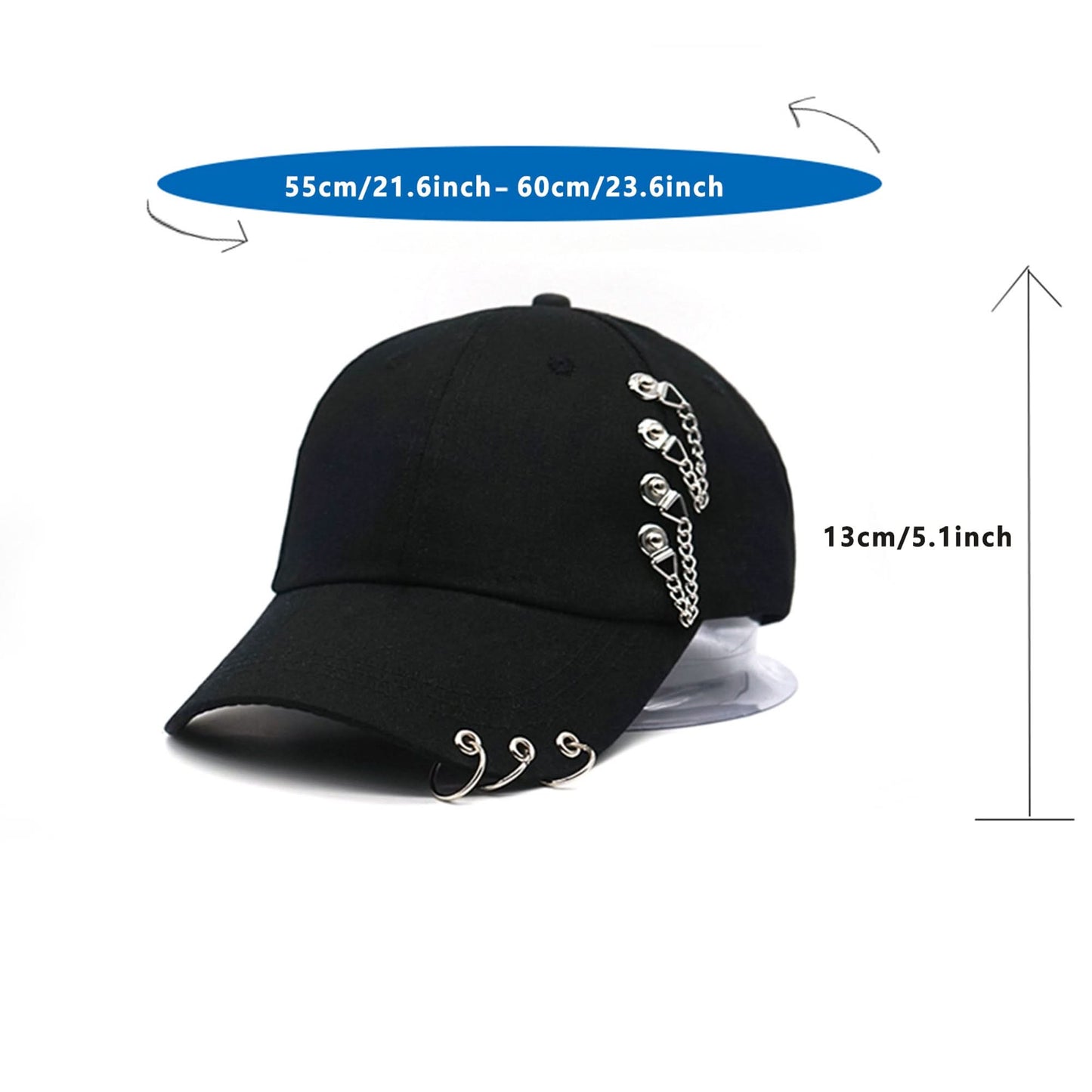 Women's Black Ring Buckle Baseball Cap – Hip Hop Trucker Hat