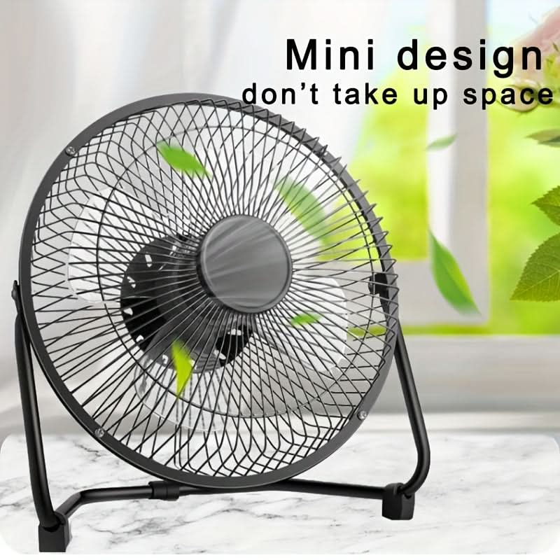 Portable USB Desktop Fan – 360° Adjustable Angle