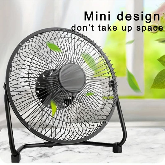 Portable USB Desktop Fan – 360° Adjustable Angle