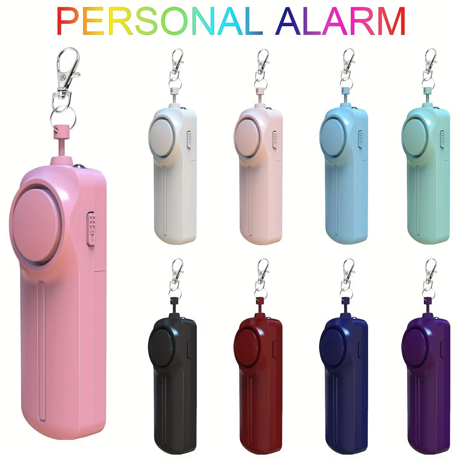 130dB Personal Safety Alarm Keychain with Light
