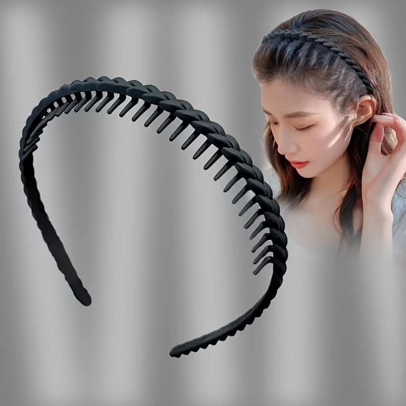 Solid Color Non-Slip Braided Head Band – Trendy Hair Hoop