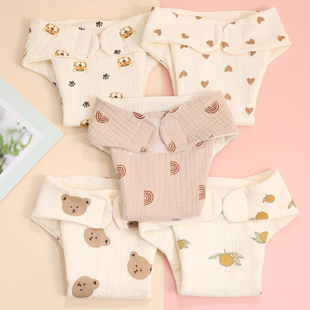 Ultra-Soft Washable Cotton Baby Diaper Pads-Printed
