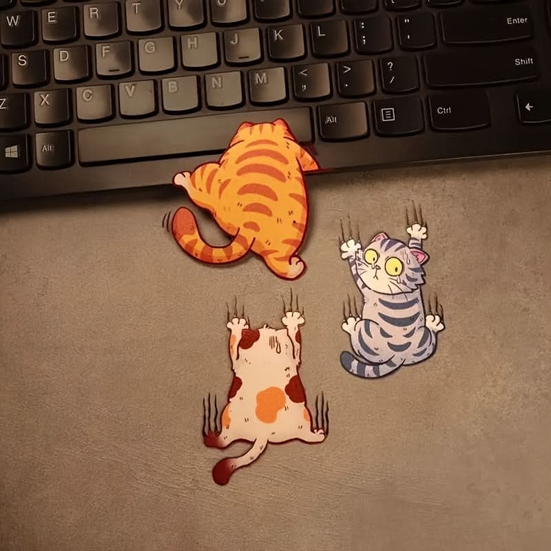 Cartoon Cat Car Sticker – Cute Pet Decal for Car Body & Motorcycle