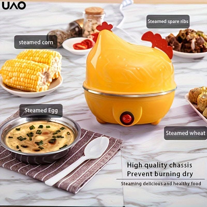 Multifunctional Egg Cooker & Steamer – Automatic Power Outage Protection, Boiled Eggs