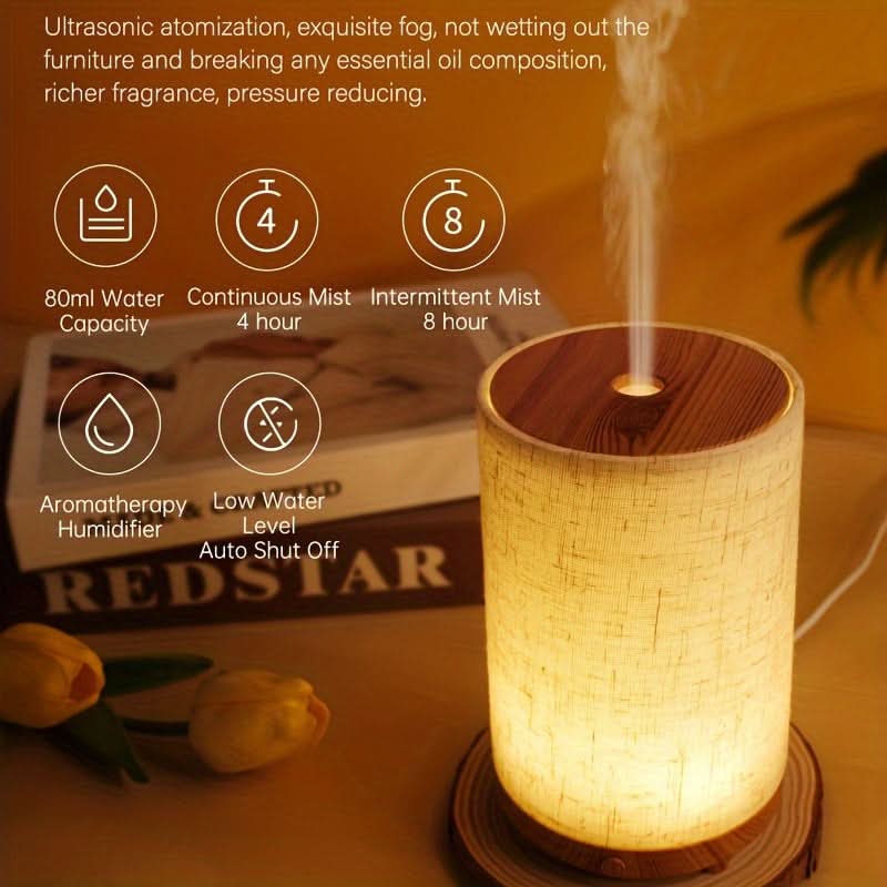 Textured Fabric USB Air Humidifier & Diffuser