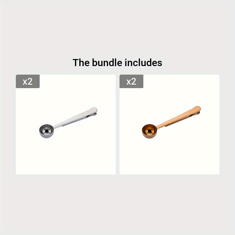 15ml Stainless Steel Coffee Scoop with Clip