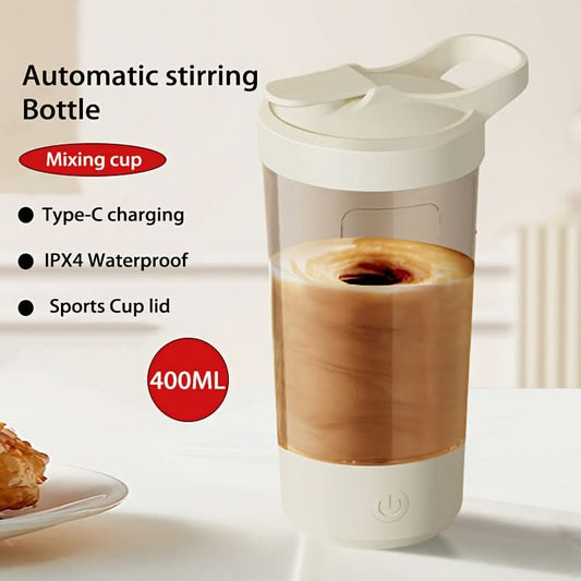 Portable Electric Self-Stirring Mug – 400ml Rechargeable Automatic Stirring Cup