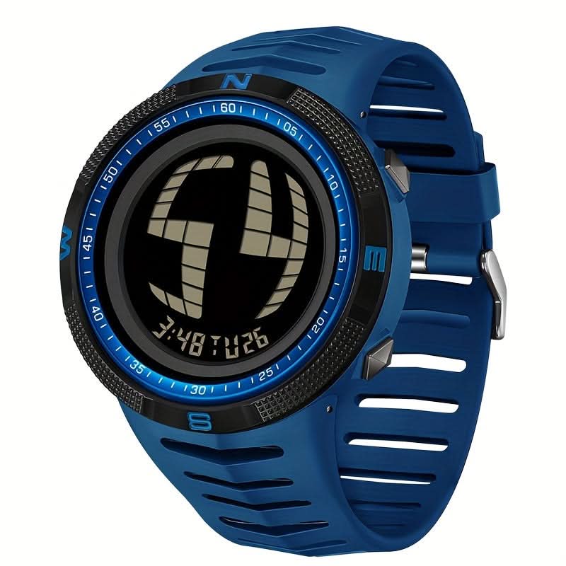 Men’s Digital Sports Watch – 5ATM Water-Resistant, Multifunctional Luminous Display