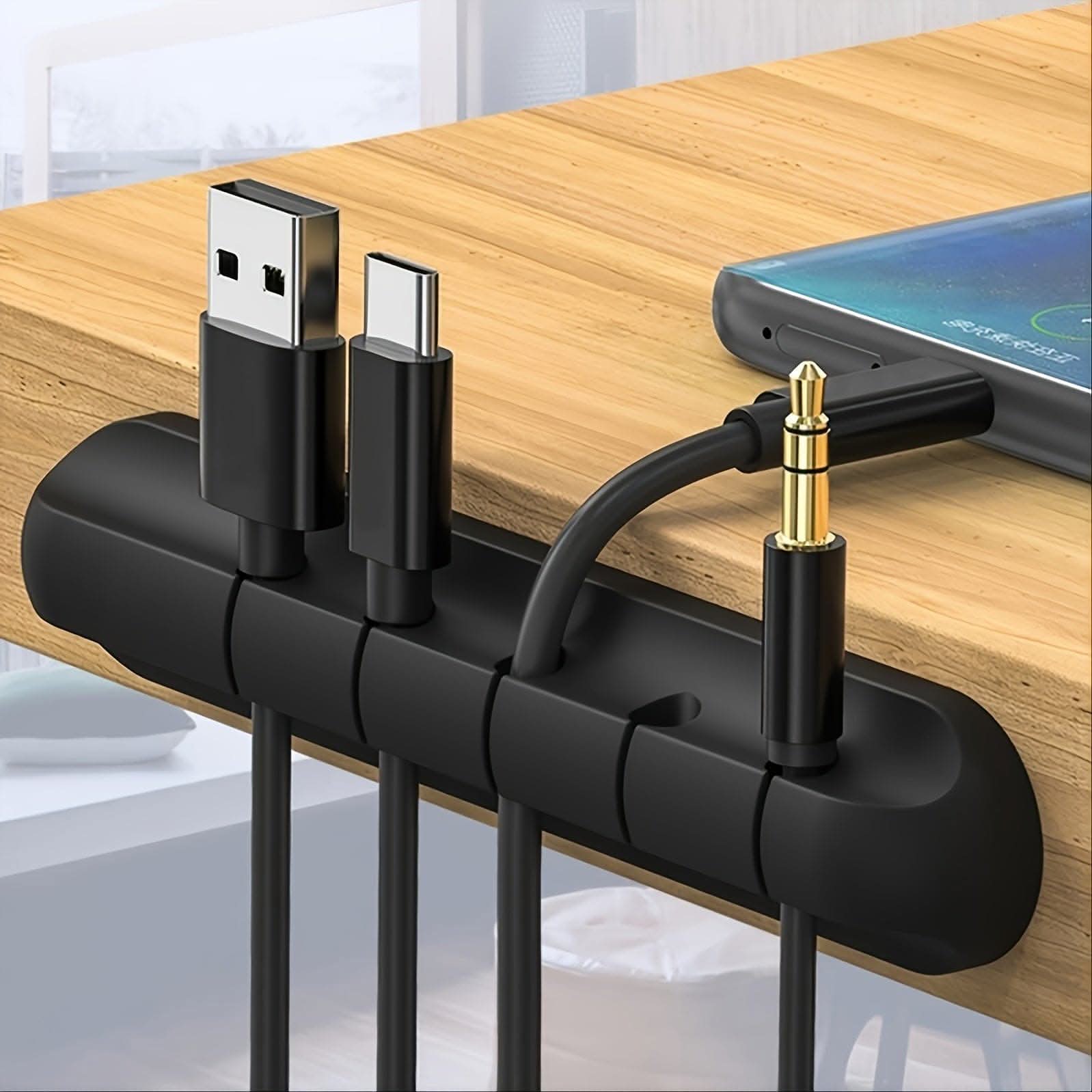 Silicone Cable Organizer Clip for Desk Management