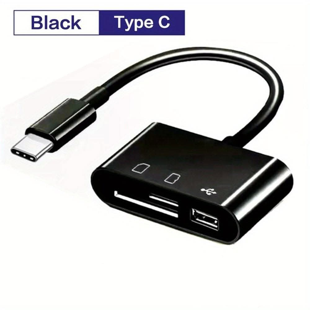 3-in-1 SD Card Reader OTG Adapter