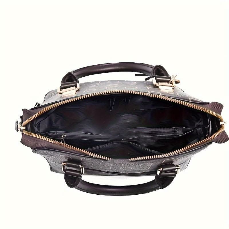 Fashion Top Handle Satchel Bag – Trendy Crossbody, Casual Handbag