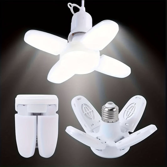 Foldable LED Garage Light -Energy-Saving 4-Leaf Design