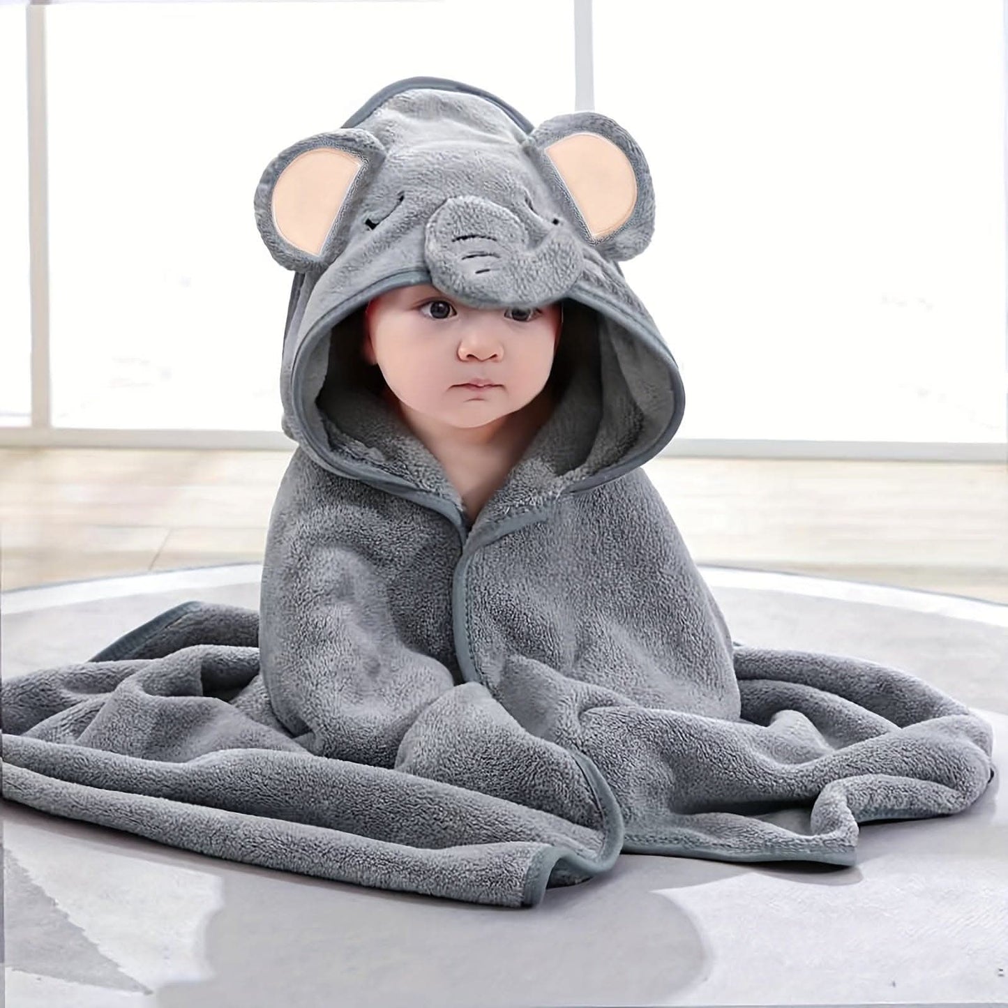 Plush Baby Bath Towel & Robe