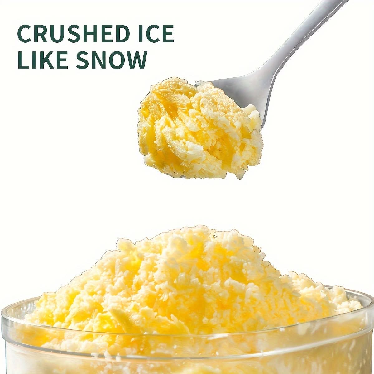 Stainless Steel Manual Ice Shaver – Portable Snow Cone & Slushie Maker