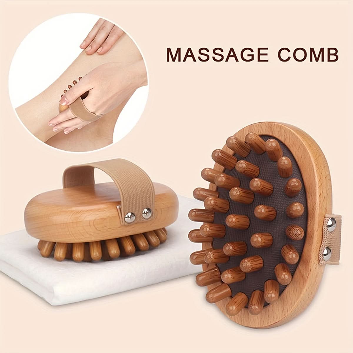 Wooden Full Body Massager Comb for Relief