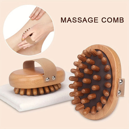 Wooden Full Body Massager Comb for Relief