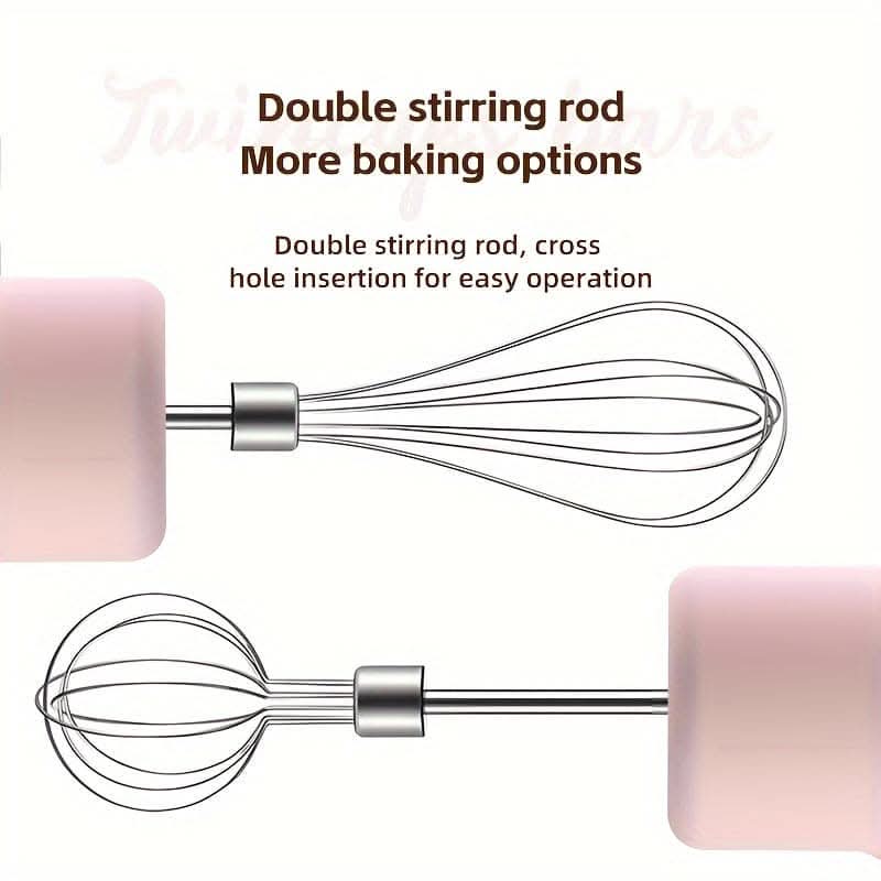 USB Charging Stainless Steel Whisk