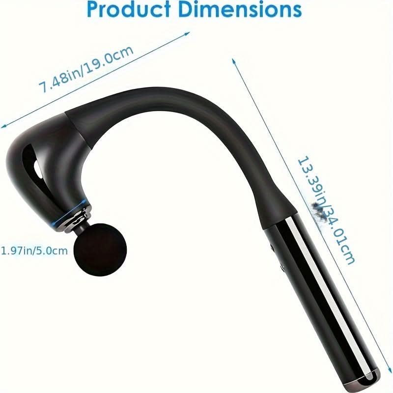 Adjustable Speed Deep Tissue Massage Gun - Ergonomic U-Shaped Massager