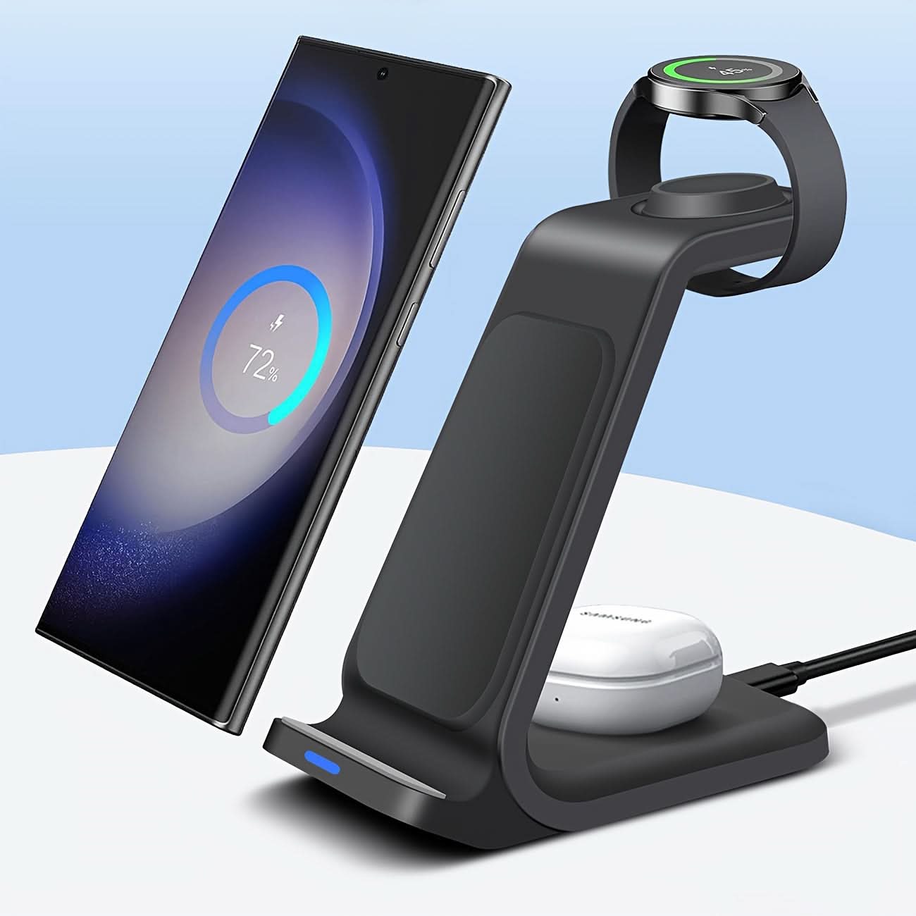 3-in-1 Fast Wireless Charging Station for Samsung