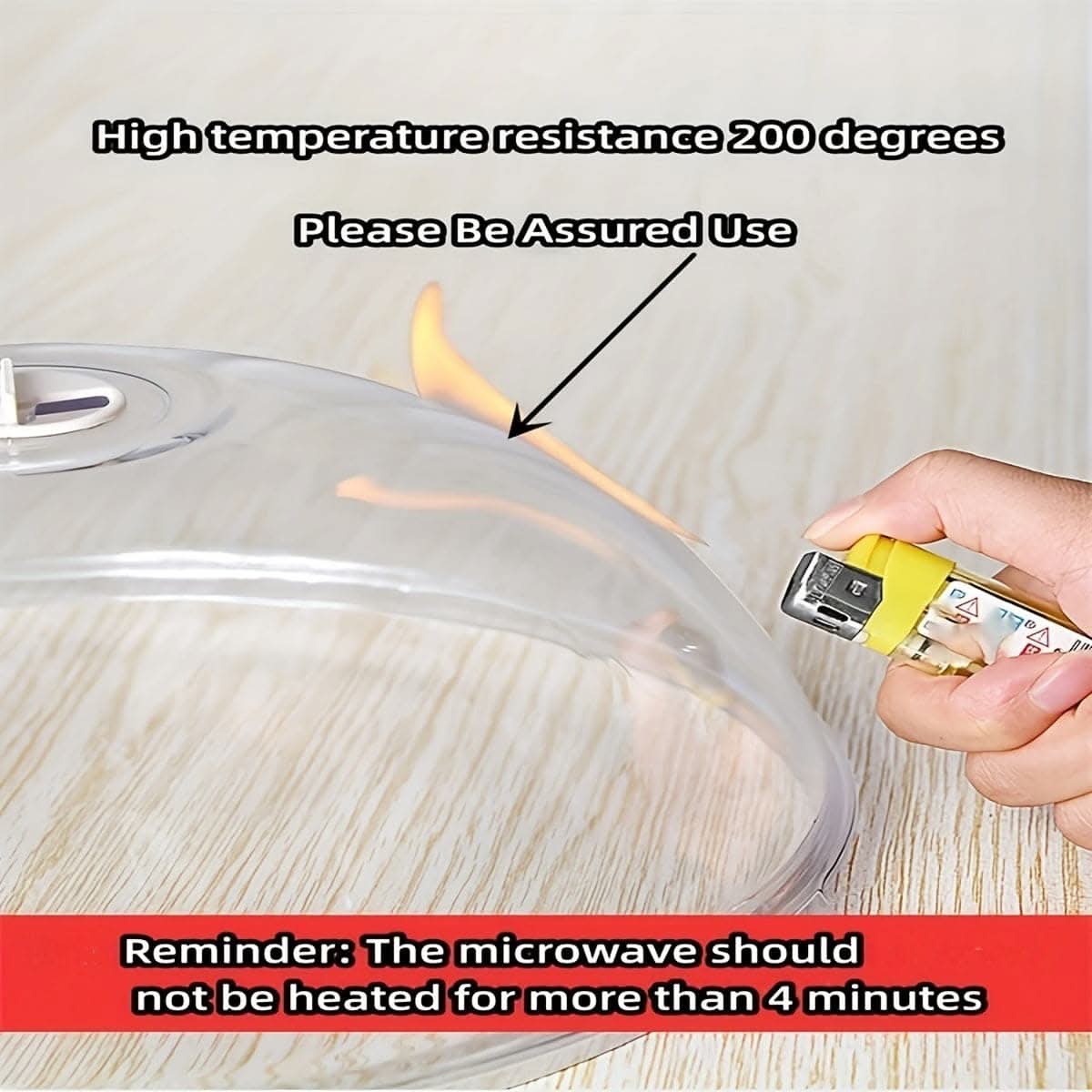 Microwave Oven Splash Proof Cover - Clear Transparent Food Protector