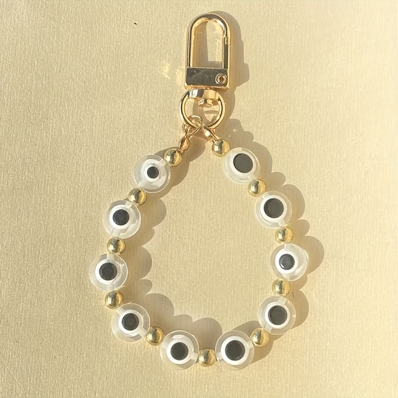 Beaded Evil Eye Phone Lanyard Wristlet Charm