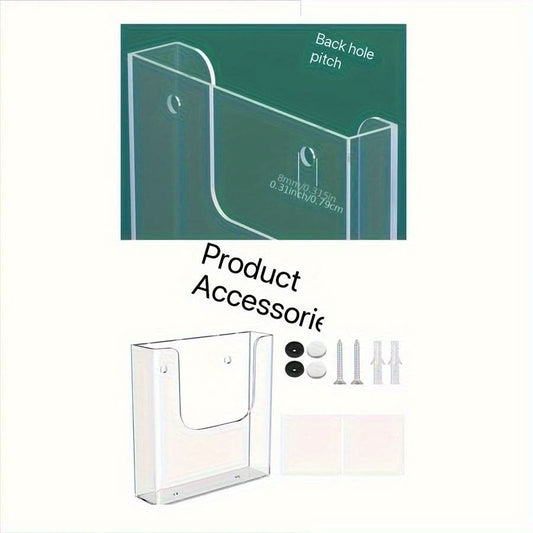 Large Acrylic Wall-Mounted File Organizer