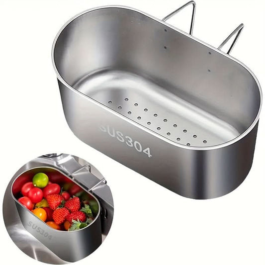 Stainless Steel Sink Drain Strainer Basket – Multifunctional Colander for Kitchen