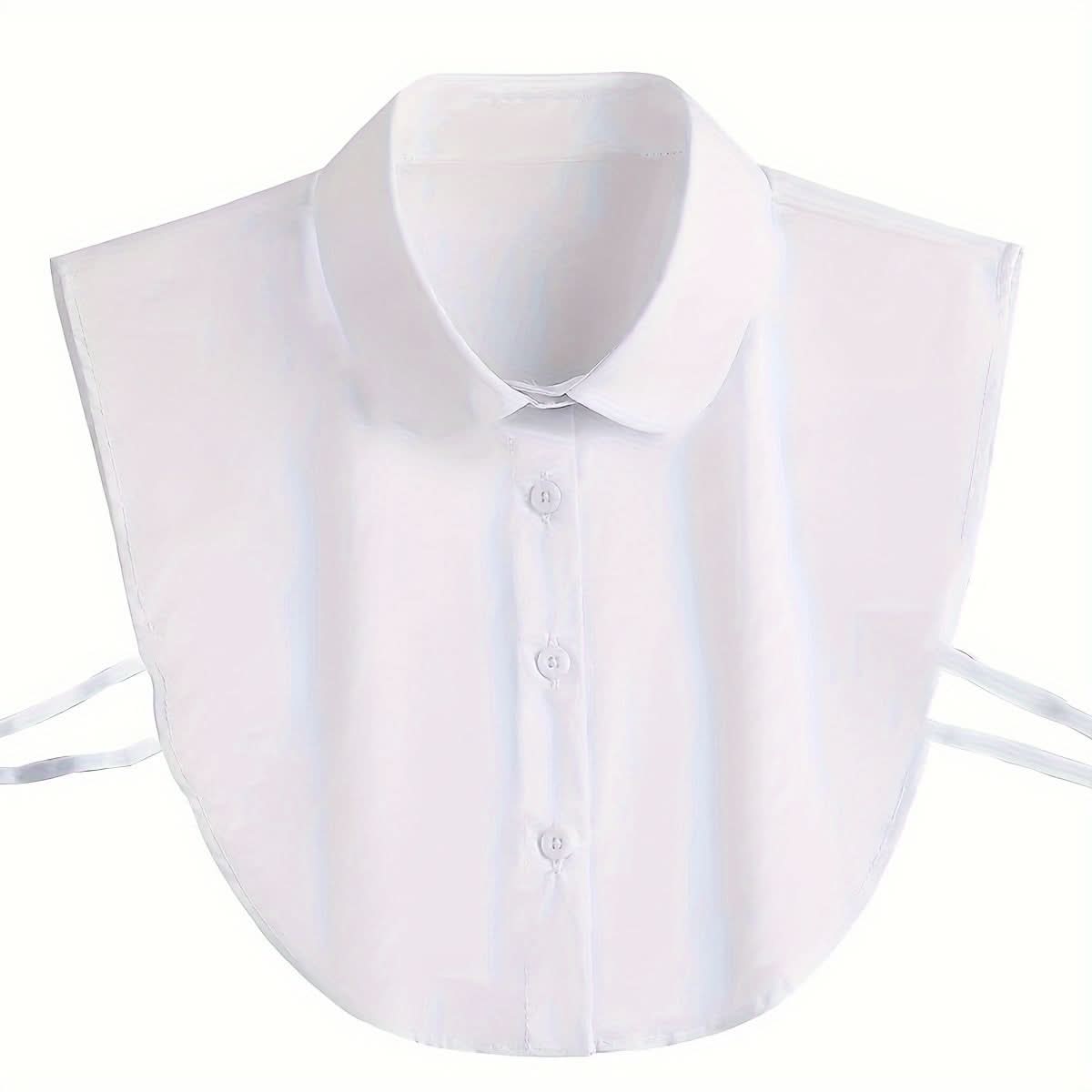 Women's Minimalist Detachable Half-Shirt Collar