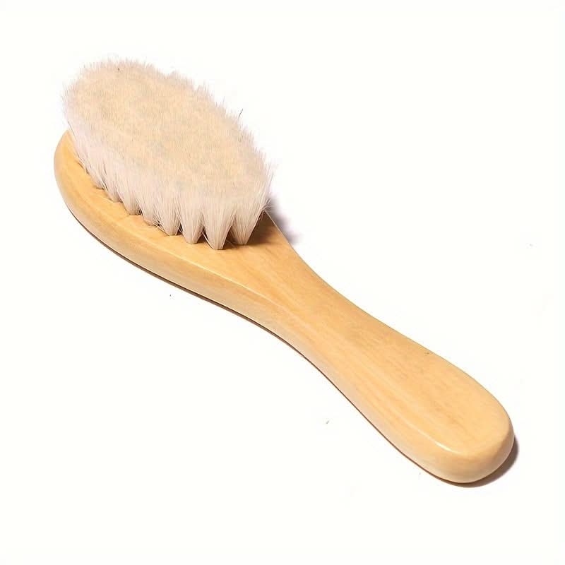Soft Wooden Baby Hair Brush and Comb Set