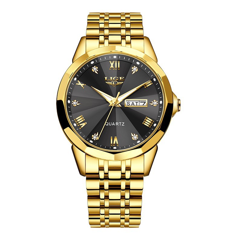 Lige LG89109 Dual-calendar Luminous Quartz Watch For Men