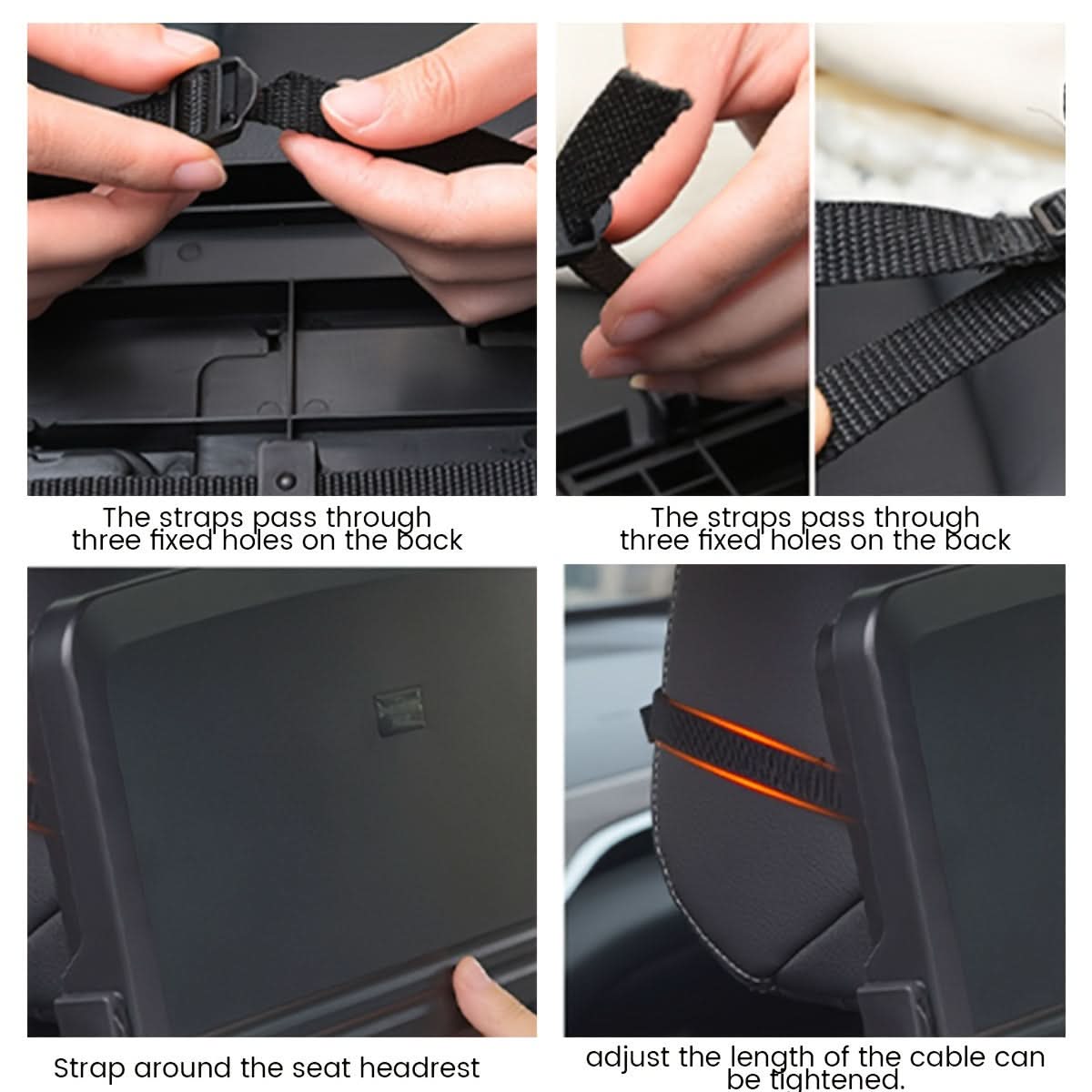 Car Backseat Organizer & Foldable Dining Tray – Space-Saving Meal Tray
