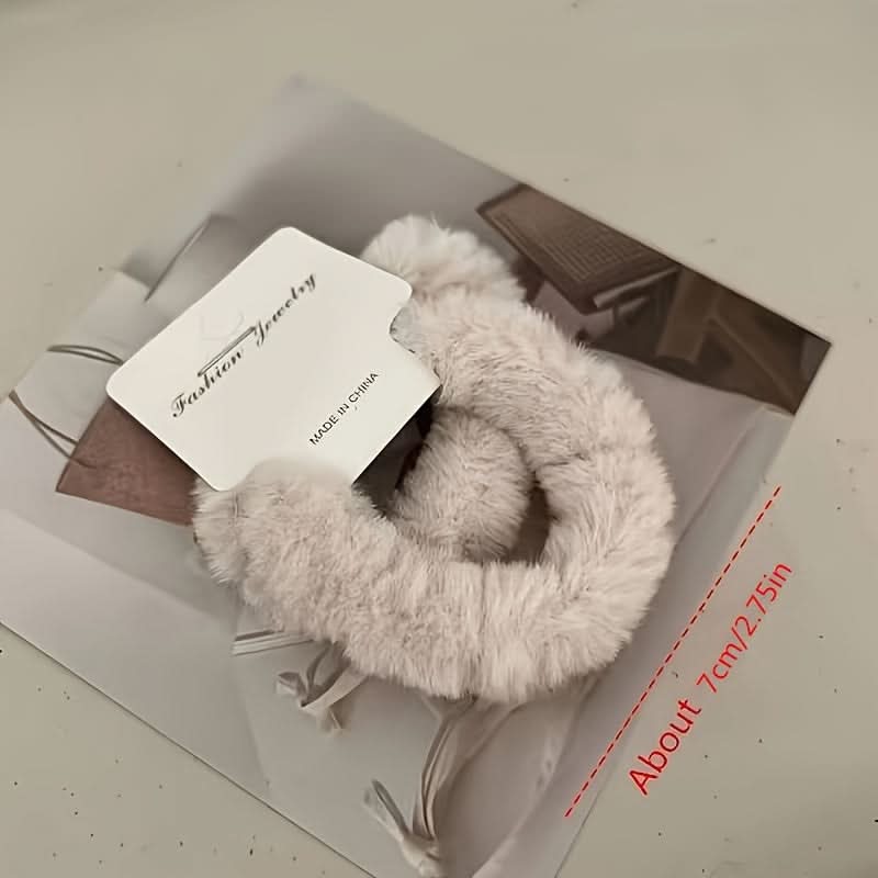 6PCS Plush Hair Ties Set for Women