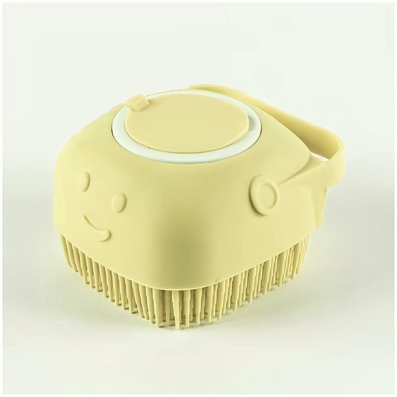 Silicone Pet Shampoo Brush with Storage