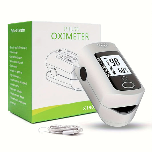 Portable Finger Pulse Oximeter with LED Display