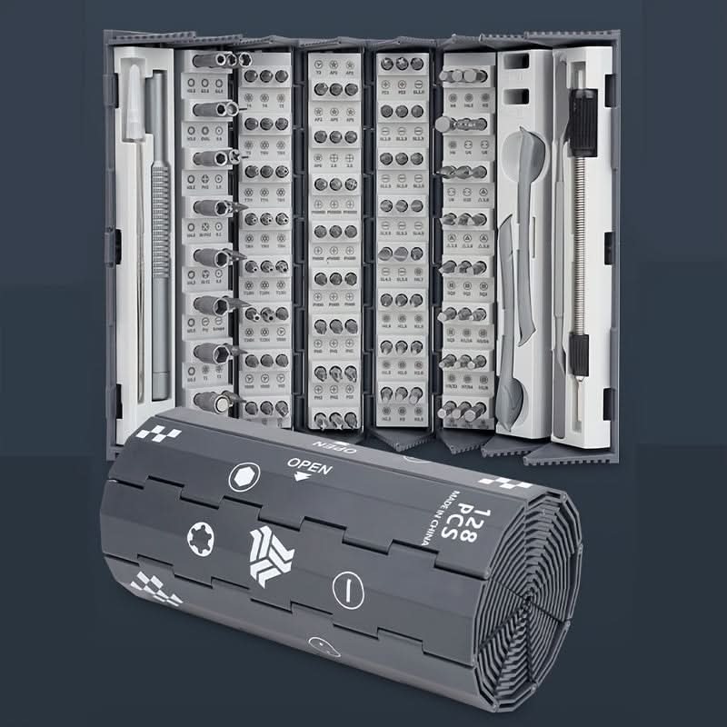 128-in-1 Magnetic Precision Screwdriver Set for Electronics