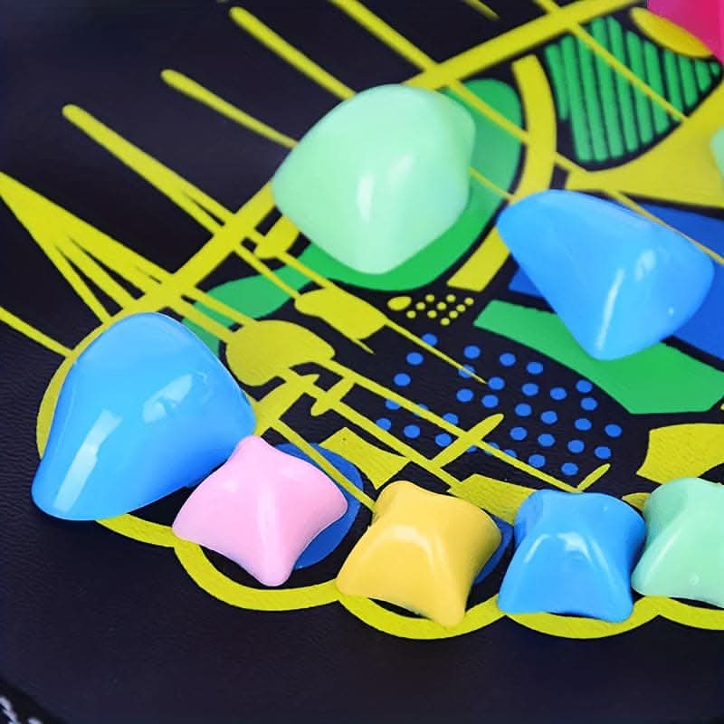 Colorful Stone Square Foot Massager Cushion